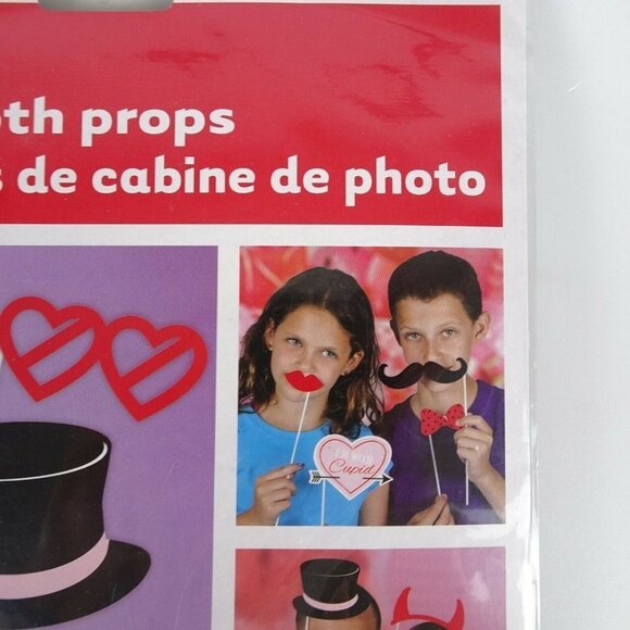 💰3/$25  New 10-PC Accessories Party Photo Booth Set VALENTINE Cupid Heart - Picture 5 of 6